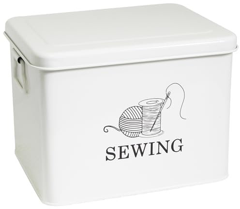 Scatola Artigianale cucito - Cassetta degli Attrezzi da Cucito, 2 Strati con Vassoi per Assortimento Set di Finitura