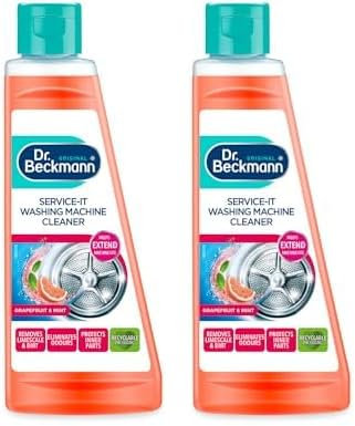 Dr. Beckmann Service-it Washing Machine Cleaner | Removes limescale | Grapefruit & Mint |250ml (Pack of 2)