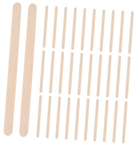 TEHAUX 250stücke Holzstäbchen Für Bastelarbeiten Oberfläche Vielseitig Einsetzbar Für Modellbau Hochzeitsdeko Und Sicherem Birkenholz