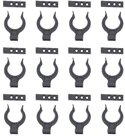 12Pcs Cabinet Plinths Fixing Clip Kitchen Baseboards Fasteners Kick Board Skirting Clip for Baseboards Installation Kitchen Fasteners