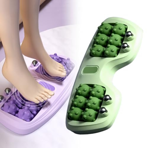 Fußmassagerolle für Plantarfasziitis, Fußmassagegerät, Faszienrolle Fuß Massage Roller für Fußmassage, Foot Massager Tragbarer Gummi Massagerolle zur Linderung Fußgewölbe-Schmerzen (Grün)
