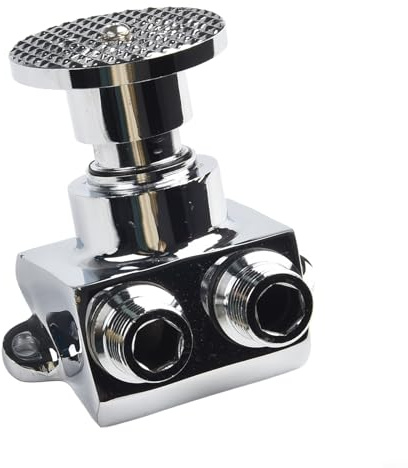 TONIXY Copper Foot Pedal Control Faucet Valve, Single Cold Water Tap for Basin, Floor Mounted for Hospitals, Schools, Offices and Public Facilities