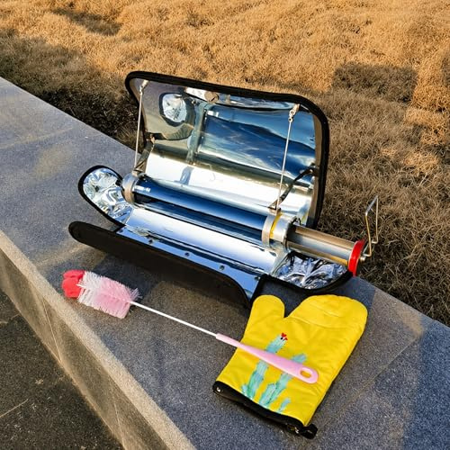 Forno Solare Portatile E Griglia Da Campeggio A Energia Solare – Fornello Solare Compatto E Piccolo BBQ Portatile Per Escursionismo, Trekking, Viaggi, Rv E Cucina D'Emergenza All'Aperto(S)