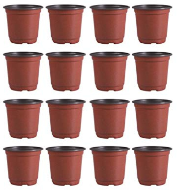 DOITOOL 50 Stück Kunststofftöpfe für Pflanzen für die Aussaat, 12 cm, Blumentöpfe, Behälter für Pflanzen für Samen (Durchmesser 120 mm)