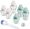 Tommee Tippee Closer to Nature Anti-Colic Baby Bottle Starter Set, 150ml and 260ml Bottles, Slow-Flow Breast-Like Teats for a Natural Latch, Anti-Colic Valve, Pack of 6