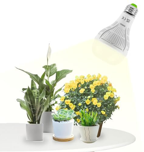 SANSI Bombillas de Crecimiento LED 15W E27 para Cultivo Plantas Interior (A19 15W Frosted)