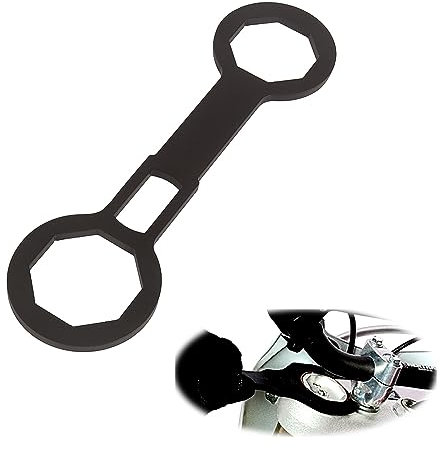 OldBones Clé universelle 46/50 mm pour bouchon de fourche de moto, outil de démontage de bras d'amortisseur, clé à double tête 8 points