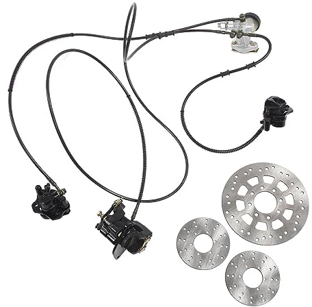 Hauptbremszylinder-Set für 150 Cc Go Kart ATV, Hydraulisches Scheibenbremsen-Set mit 3 Ersatz-Bremsscheiben