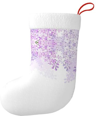 Incorniciatura fiori lilla in fiore stampa camino appeso ornamento Natale festa decorazione e forniture per feste