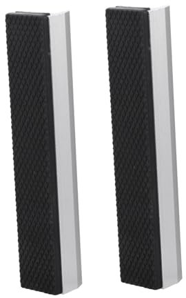 SEWOART Fundas Magnéticas Para Almohadillas De Prensas De Banco 6 Pulgadas 150mm, Protectores Antideslizantes De Metal Para Piezas De Trabajo, Accesorio Duradero Para Taller, Juego De 2 Unidades