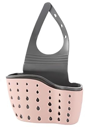 Abtropfkorb For Die Küche, Aufbewahrung, Verstellbar, For Seife, Schwamm, For Aufhängen, Abtropfkorb, Tasche, Küchenzubehör(Pink)