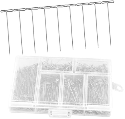 OFFSCH 220piezas Pasador para Extensión De Cabello De Peluca Aguja De Bloqueo Profesional Agujas De Acero para Fijar Peluca para Diario y DIY De