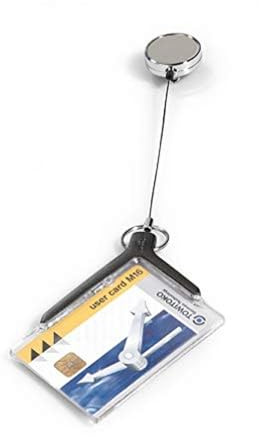 Durable Pass-Halter De-Luxe mit Chrom-Jojo, 10 Stück, 830758