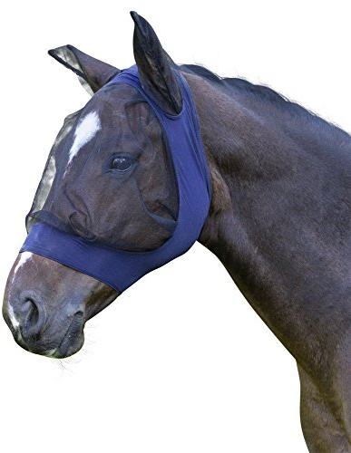 Kerbl 325841 Fliegenschutzmaske Fino Strech WB, blau