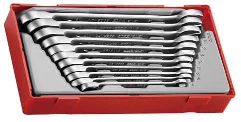 Tengtools TT6511R - Juego de 11 llaves combinadas con carraca articuladas