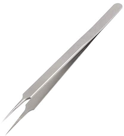 16cm Long Ultra Fine Thin Tip Stainless Steel Professional Tweezers for Mobile Phone Repair, Micro Soldering Tweezers for Crafting