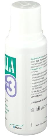 Saugella Acti3 - Detergente Intimo a pH 3.5 Tripla Protezione, 250ml