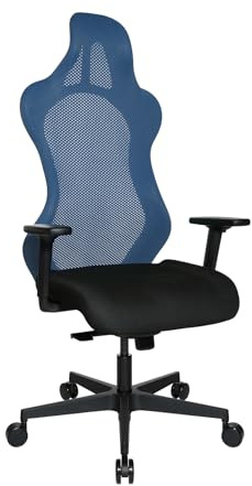 TOPSTAR Sitness RS Sport Bürodrehstuhl, Gamingstuhl, Stoff, Petrol-schwarz | Made in Germany | Ergonomisch | höhenverstellbar | Geprüfte Sicherheit nach GS-Intertek