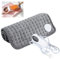 Cojín térmico con apagado automático, 30 x 60 cm, cojín térmico para seco y húmedo, 9 niveles de temperatura, cojín térmico para espalda, cuello, hombros, abdomen, con pantalla LCD, lavable a máquina,