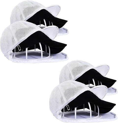 Ailovone Cap washer Cap waschmaschinen form Baseball Cap Waschgestell Kappenhalter Faltbarer Basecap Waschgestell für Erwachsene und Kinder verhindert Verformung des Hutes (4pcs)