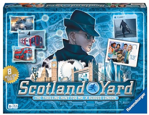 Ravensburger Scotland Yard – Familienstrategie-Brettspiel für Kinder und Erwachsene ab 8 Jahren – 2 bis 6 Spieler