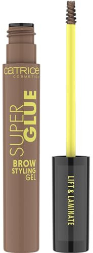 Catrice Super Glue Brow Styling Gel de cejas, n.º 020, marrón, definitorio, fijador, secado rápido, vegano, sin partículas de microplástico, sin nanopartículas, cosmética natural, 1 unidad (4 ml)