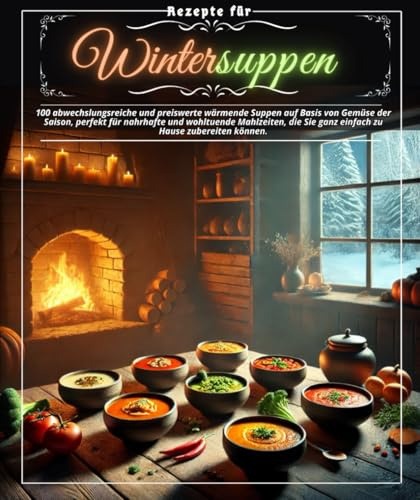Rezepte für Wintersuppen : 100 abwechslungsreiche und preiswerte wärmende Suppen auf Basis von Gemüse der Saison, perfekt für nahrhafte und wohltuende ... Sie ganz einfach zu Hause zubereiten können.