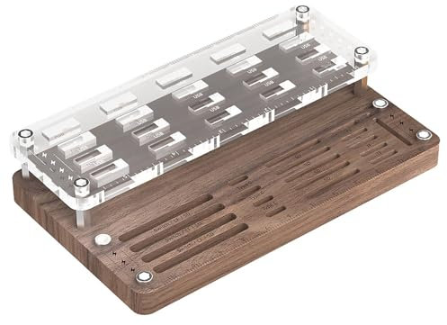 Estuche de Unidad USB - Organizador USB, Estuche de Madera para