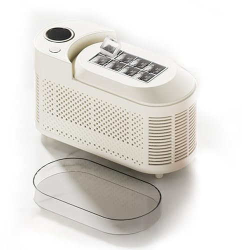 Macchina per Il Ghiaccio, Mini Macchina per Il Ghiaccio da banco con Adattatore per Auto da 12 V, Produzione Rapida di Ghiaccio in 10 Minuti, cestello Rimovibile, 8 cubetti, macchi