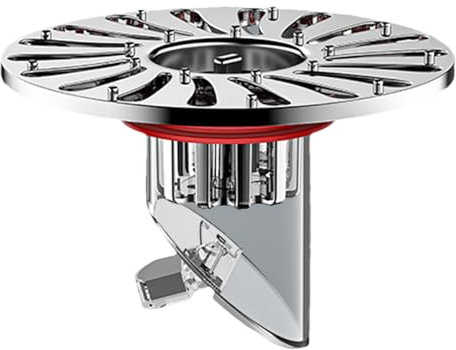 Bathroom Sink Drain Strainer – Basin Plug Cover, Odor Filter Insert | Wide Range Usage Anti-Clog Drain Stopper for Shower Washbasin, Hair Trap Protector for Lavatory Sinks, Flat Drain Cap for Home Use