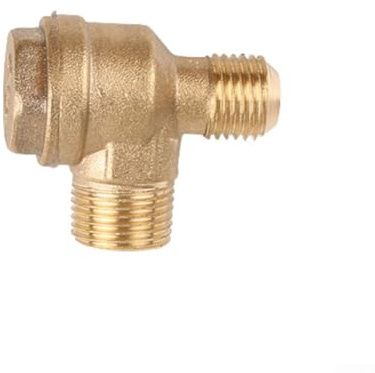 Rückschlagventil mit 2 Anschlüssen, Messing, männlich, für Luftkompressor-Zubehör und Ersatz (20 x 16 mm)