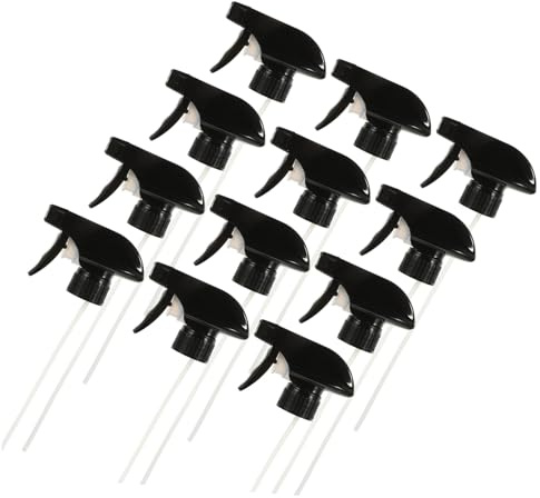 BESPORTBLE 12 piezas Boquillas Pulverizadoras Spray Botellas Repuesto Resistente Ácido Alcalino para Jardín Limpieza Aromaterapia Uso Doméstico