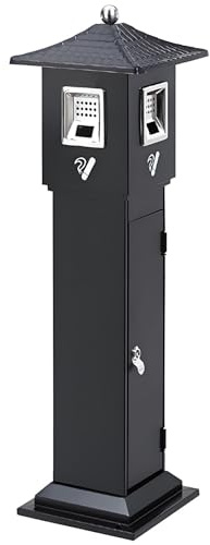 Enpvneer Posacenere da Pavimento, Portacenere Colonna da Esterno, Colonna di Fuliggine da Esterno, Portacenere Colonna for Cenere Verticale, per La Casa, All'aperto, Bar, Ufficio