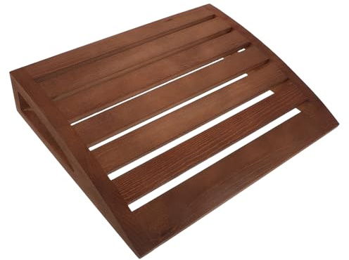 CLISPEED Sauna Nackenkissen aus Massivholz 38x30x7cm Ergonomische Rückenlehne Atmungsaktiv für Spa Sauna Zubehör