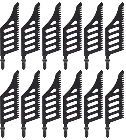 CHROMACRAFT 12 specialformade sticksågblad, robust stål med hög kolhalt, metall- och plastskärning för träbearbetning, lämplig för träskärning.