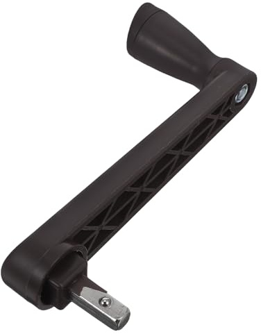 ifundom Manivelle de Rechange 8mm pour Parasol D’extérieur, Poignée Abs Plastique Marron, Accessoires pour Parasol de Plage, Jardin et Terrasse, Manivelle Légère et Facile à Manipuler