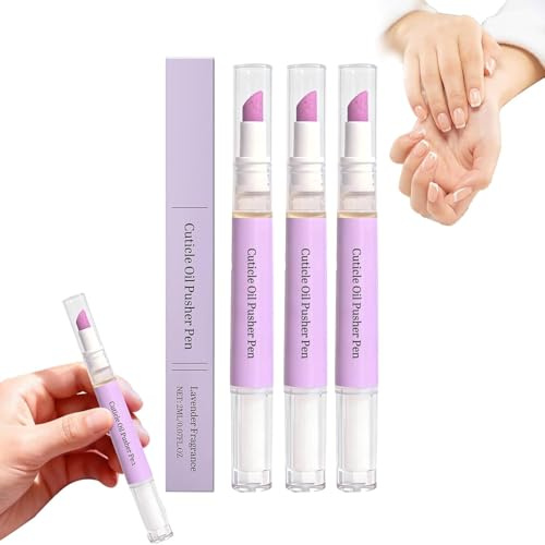 3Stück 3-in-1 Nagelpflegestift mit Keramikspitze,2026 Neu Nagelöl Stift,Nagelpflege Nagellack Stift,Nagelöl Cuticle Oil Pen Nagelpflegeöl für Nagelhaut die Reparatur von Rissigen und Trockenen