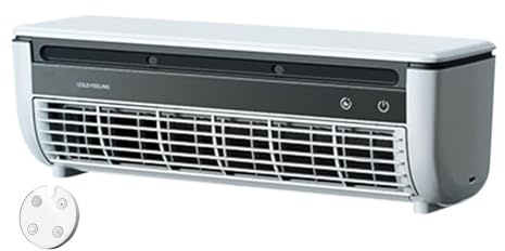 Climatiseur portable, ventilateur tour, mini climatiseur rechargeable USB 6000 MAh, ventilateur électrique mural sans perçage, ventilateurs de refroidissement avec 3 vitesses de vent