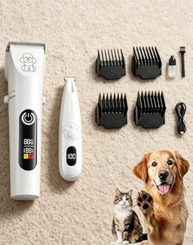 Moravon Tondeuse pour Chiens Rechargeable à Faible Bruit