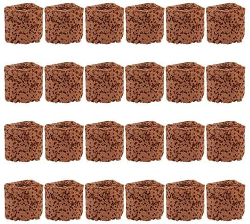 Anneau de Poterie Pièces en Fixation Plante 24 Aquatique pour Aquarium | Support Fixe pour Plantes Aquatiques, Décor de Bac à Poissons, Base Annulaire pour Culture