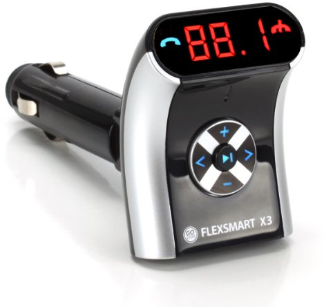 GOgroove Transmetteur FM Bluetooth Pour Autoradio - Chargement USB, Appels Et Conduite Mains Libres, Commandes Musicales, Entrée/Sortie Auxiliaire, Lecture MP3 Et Audio, Compatible Avec Les Smartphone