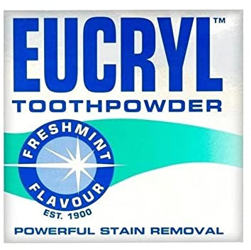 Eucryl, polvere dentale per fumatori, al gusto di menta, da 50 g (confezione da 2) (etichetta in lingua italiana non garantita)