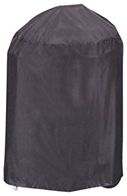 Funda para barbacoa redonda de alta calidad, poliéster, 66 x 80 cm, color gris oscuro