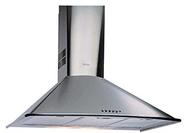 TEKA Campana Extractora Piramidal 90 cm Inox con Motor EcoPower, 4 Velocidades, 2 Lámparas LED, 603 m3/h a 67 dBA, Compatible con Recirculación DM 975