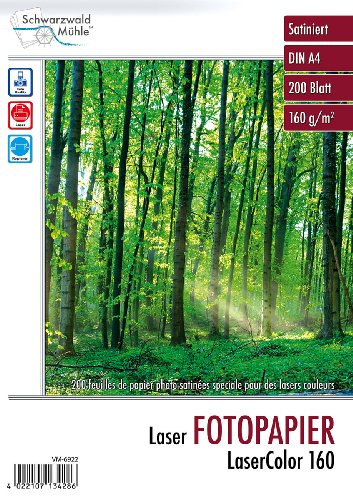 Schwarzwald Mühle LaserColor 160 160 g/m² A4 200 Blatt (Laserdrucker)