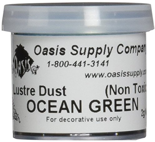 Luster Dusts Cake DP-24 Decorating Dust, Teal Ocean Green, 2 Gram