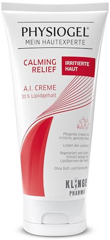 PHYSIOGEL Calming Relief A.I. Creme 100 ml - beruhigende Hautcreme für empfindliche Haut - regenerierende Körpercreme bei Juckreiz und Reizungen der Haut