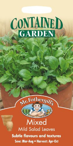Mr Fothergills - Pictorial Packet - Salad - Contained Mixed Mild Salad Leaves 500 Seeds
