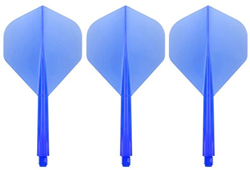 Condor Zero Stress Flight System - Standard Clear Blue - Dart Flights Medium