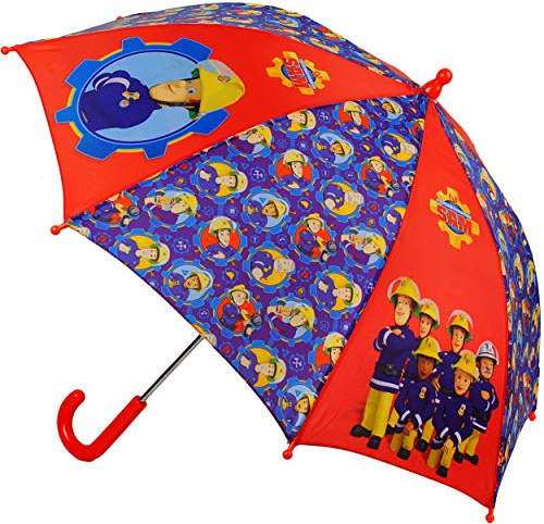 alles-meine.de GmbH Regenschirm - Feuerwehrmann Sam Jones - Kinderschirm Ø 73 cm - Kinder Stockschirm - Regenschirm - Schirm für Jungen - Kinderregenschirm/Glockenschirm - ..